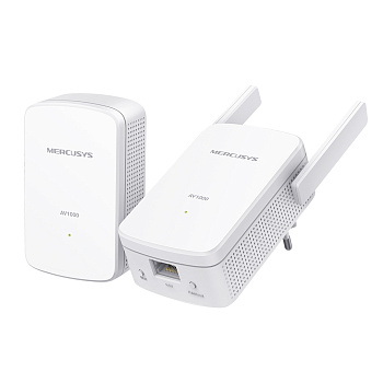 Mercusys MP510 KIT Комплект гигабитных Wi-Fi адаптеров Powerline/ AV1000 Powerline kit with 300Mbps 