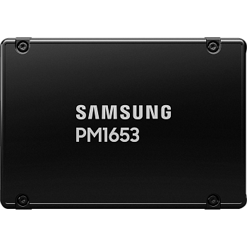 Твердотельный накопитель/ Samsung SSD PM1653, 960GB, 2.5" 15mm, SAS 24Gb/s, 3D TLC, R/W 4200/1200MB/