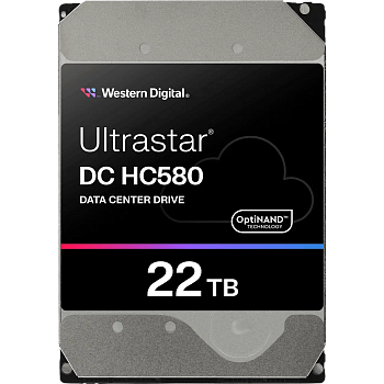 Жесткий диск/ HDD WD SATA Server 22Tb Ultrastar DC HC580 7200 6Gb/s 512MB 1 year warranty (replaceme