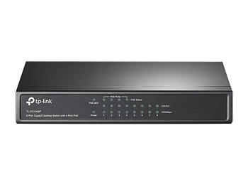 TP-Link TL-SG1008P Коммутатор/ 8-Port Gigabit Desktop PoE Switch, 8 Gigabit RJ45 ports including 4 P