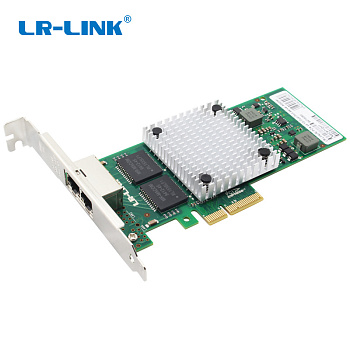 LR-Link LREC9712HT Сетевая карта/ PCIe x4 2-port 1G Copper Network Adapter (Intel I350)