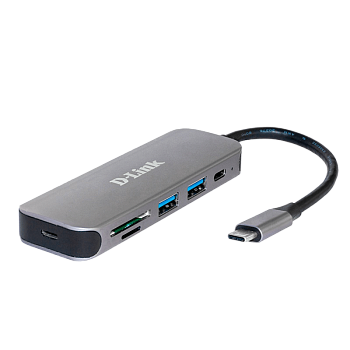 D-Link DUB-2325/A2A Концентратор/ Концентратор USB-C, 2xUSB 3.0, 1xUSB-C, слот SD/microSD