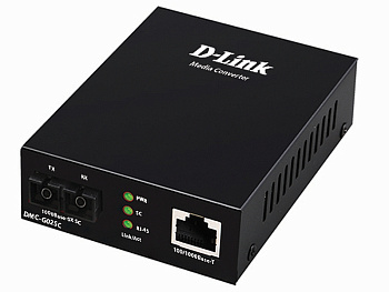 D-Link DMC-G02SC/A1A Медиаконвертер/ DMC-G02SC Media Converter 1000Base-T to 1000Base-SX, SC, Multi-