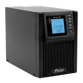 ИБП POWERMAN Online 1000 plus, LCD, двойного преобразования, 1000ВА, 900Вт, 2 евророзетки с резервны