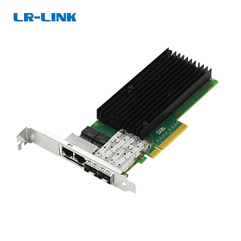LR-Link LRES4005TF-2S2T Сетевая карта/ PCIe x8 10G 4-port SFP+ & Copper Hybrid Ethernet Network Adap