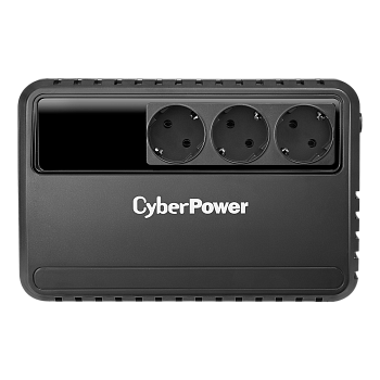 ИБП CyberPower BU600E, Line-Interactive, 600VA/360W, 3 Schuko розетки, Black, 0.28х0.14х0.23м., 4.4к