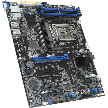 Материнская плата/ ASUS P13R-E, ATX, 1 x Socket LGA1700, Intel C266, 4x DDR5 4400, 4x PCI-E x4+x8 Ge