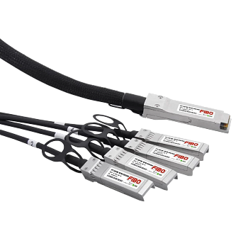 FIBO FT-Q40-4S10-DAC5m Кабель/ FIBO FT-Q40-4S10-DAC5m QSFP+ to 4SFP+ DAC модуль, медный кабель Belde