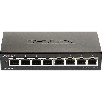 D-Link DGS-1100-08V2/A1A Коммутатор/ DGS-1100-08V2 EasySmart L2 Switch 8х1000Base-T