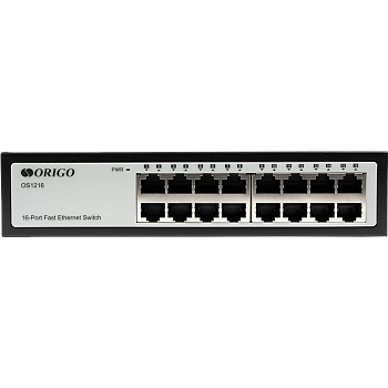 Origo OS1216/A1A Коммутатор/ Unmanaged Switch 16x100Base-TX, metal case