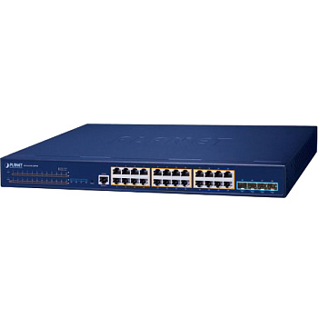 PLANET SGS-6310-24P4X коммутатор/ PLANET Layer 3 24-Port 10/100/1000T 802.3at PoE + 4-Port 10G SFP+ 