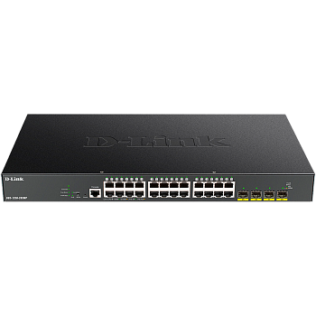 D-Link DGS-1250-28XMP/A1A Коммутатор/ DGS-1250-28XMP Smart L2 Switch 24x1000Base-T PoE, 4х10GBase-X 