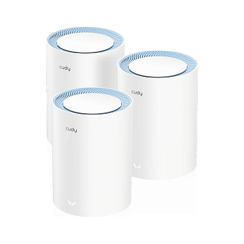 Cudy M1200(3-Pack) Wi-Fi Mesh-система/ AC1200 Wi-Fi Mesh Solution 3-Pack, Chipset MediaTek, Dual-Ban