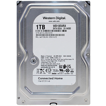 RECERTIFIED HDD WD SATA3 1Tb AV-GP Video Surveillance 5400 RPM 64mb 1 year warranty (replacement WD1