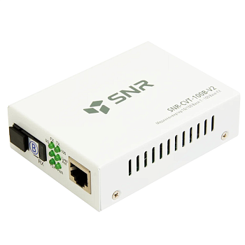 SNR SNR-CVT-100B-V2 Медиаконвертер/ Медиаконвертер 10/100-Base-T / 100Base-FX, Tx/Rx: 1550/1310нм, V