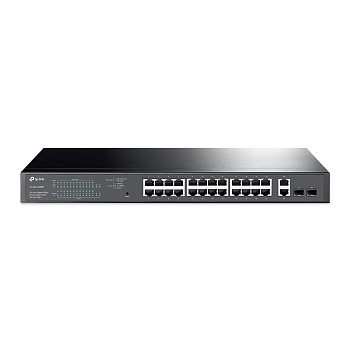 TP-Link TL-SG1428PE Сетевой коммутатор/ 28-port Easy Smart switch with 24 PoE+ ports, 26 10/100/1000