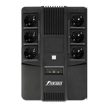 ИБП POWERMAN Brick 800, линейно-интерактивный, 800ВА, 480Вт,   3 евророзетки с резервным питанием, 3