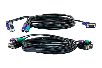 D-Link DKVM-CB3/B1A Кабель/ DKVM-CB3 KVM Cable with VGA and 2xPS/2 connectors for DKVM-4K, 3m
