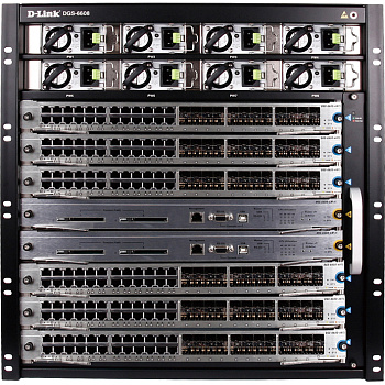 D-Link DGS-6608-SK/A1A Сетевой коммутатор/ L3 Switch Base Unit Chassis 8 slots, Control Module, Powe