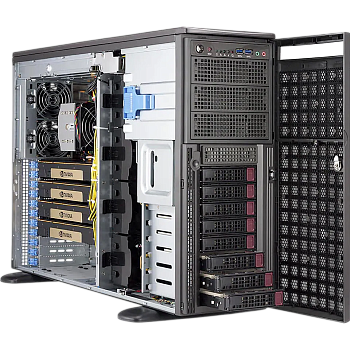Серверный корпус/ Server Case Supermicro SC747BTS-R2K20BP 4U/Tower SuperChassis 8x 3.5"/2.5" SAS/SAT