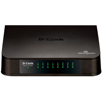 D-Link DES-1016A/E2A Коммутатор/ DES-1016A Unmanaged Switch 16x100Base-TX, plastic case