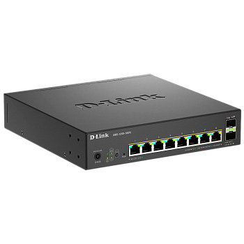 D-Link DMS-1250-10SPL/A1A/6KV Коммутатор/ Управляемый L2 PoE-коммутатор, 8x2.5GBase-T PoE (2 порта P