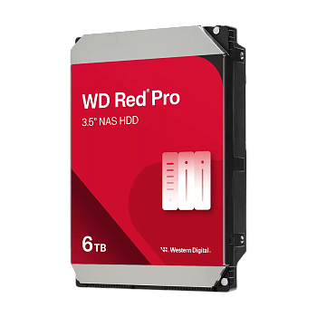 Жесткий диск/ HDD WD SATA3 6Tb Red Pro 7200  256Mb 1 year warranty (replacement WD6003FFBX, WD60EFZX