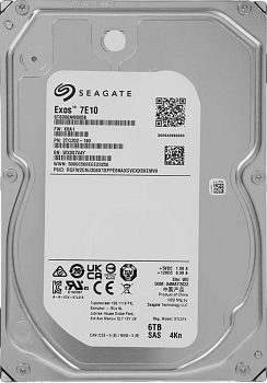 Жесткий диск/ HDD Seagate SAS 6Tb Exos 7E10 7200 12Gb/s 256Mb  (clean pulled) 1 year warranty (repla