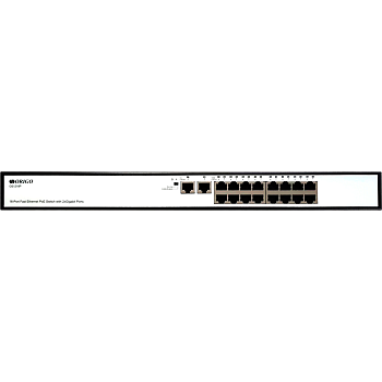 Origo OS1218P/190W/A1A Коммутатор/ Unmanaged Switch 16x100Base-TX PoE, 2x1000Base-T, PoE Budget 190W