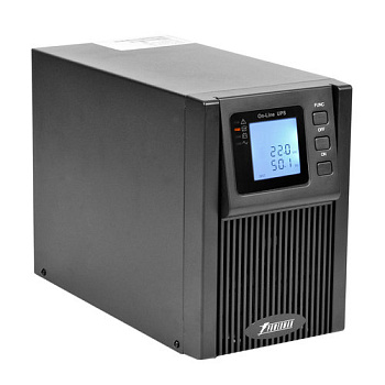 ИБП POWERMAN Online 1000, LCD, двойного преобразования, 1000ВА, 900Вт, 4 штуки IEC320 С13 с резервны