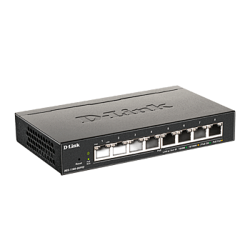 D-Link DGS-1100-08PV2/A4A Коммутатор/ DGS-1100-08PV2 Управляемый L2 PoE-коммутатор, 8х1000Base-T PoE