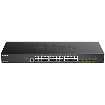 D-Link DGS-1250-28X/A1A Коммутатор/ DGS-1250-28X Smart L2 Switch 24x1000Base-T, 4х10GBase-X SFP+, CL