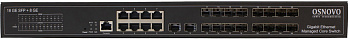 OSNOVO SW-70818/L2 Коммутатор/ OSNOVO Управляемый (L2+) гигабитный коммутатор, 18*SFP 1000 Base-X, 8